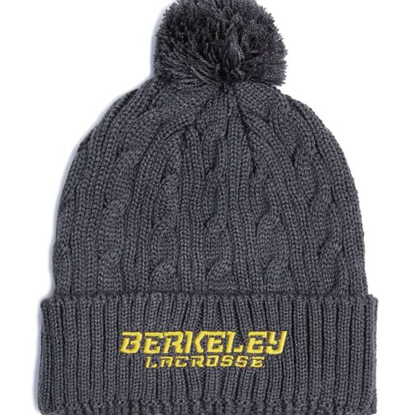 Cable Knit Pom-Pom Beanie Thumbnail