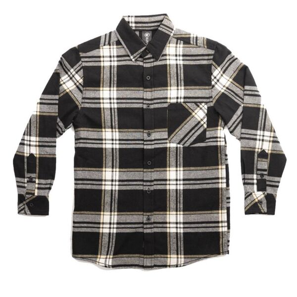 Youth Open Pocket Long Sleeve Flannel Shirt Thumbnail